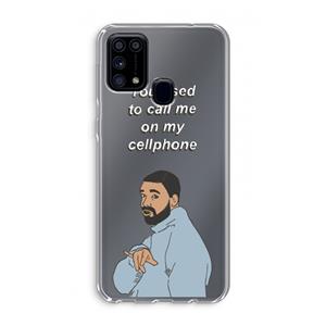 CaseCompany Hotline bling: Samsung Galaxy M31 Transparant Hoesje
