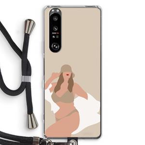 CaseCompany One of a kind: Sony Xperia 1 III Transparant Hoesje met koord