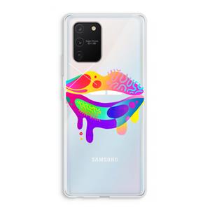 CaseCompany Lip Palette: Samsung Galaxy S10 Lite Transparant Hoesje
