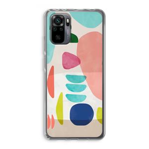 CaseCompany Bold Rounded Shapes: Xiaomi Redmi Note 10 Pro Transparant Hoesje
