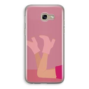 CaseCompany Pink boots: Samsung Galaxy A5 (2017) Transparant Hoesje