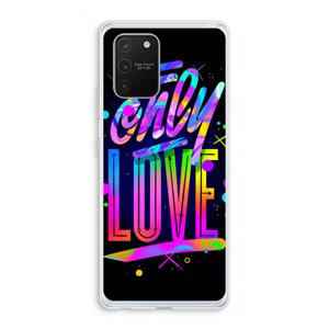CaseCompany Only Love: Samsung Galaxy S10 Lite Transparant Hoesje