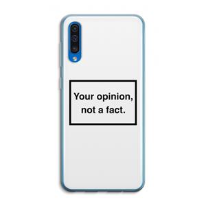 CaseCompany Your opinion: Samsung Galaxy A50 Transparant Hoesje