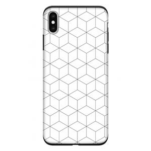 CaseCompany Zwart-witte kubussen: iPhone XS Max Tough Case