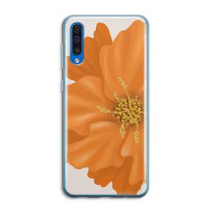 CaseCompany Orange Ellila flower: Samsung Galaxy A50 Transparant Hoesje