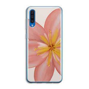 CaseCompany Pink Ellila Flower: Samsung Galaxy A50 Transparant Hoesje