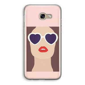 CaseCompany Red lips: Samsung Galaxy A5 (2017) Transparant Hoesje