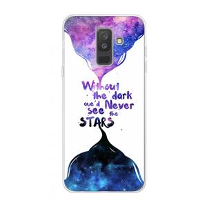 CaseCompany Stars quote: Samsung Galaxy A6 Plus (2018) Transparant Hoesje