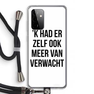 CaseCompany Meer verwacht: Samsung Galaxy A72 5G Transparant Hoesje met koord