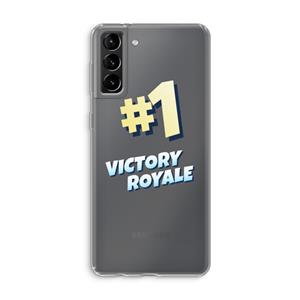 CaseCompany Victory Royale: Samsung Galaxy S21 Plus Transparant Hoesje