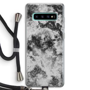CaseCompany Onweer: Samsung Galaxy S10 Plus Transparant Hoesje met koord