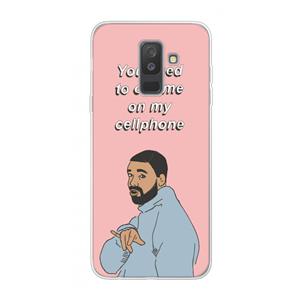 CaseCompany Hotline bling: Samsung Galaxy A6 Plus (2018) Transparant Hoesje