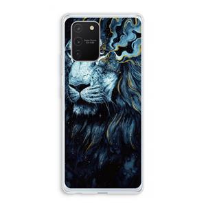 CaseCompany Darkness Lion: Samsung Galaxy S10 Lite Transparant Hoesje