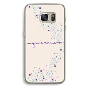 CaseCompany Sterren: Samsung Galaxy S7 Transparant Hoesje