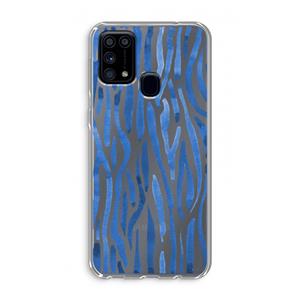 CaseCompany Blauwe nerven: Samsung Galaxy M31 Transparant Hoesje