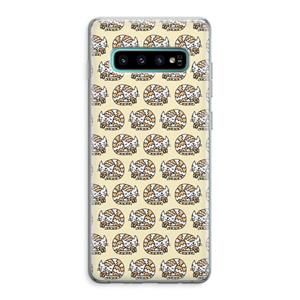 CaseCompany Slapende poes: Samsung Galaxy S10 Plus Transparant Hoesje
