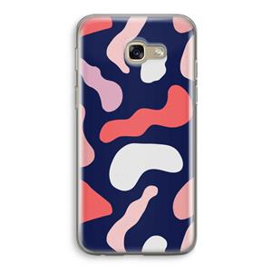 CaseCompany Memphis Shapes Pink: Samsung Galaxy A5 (2017) Transparant Hoesje