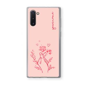 CaseCompany Giving Flowers: Samsung Galaxy Note 10 Transparant Hoesje