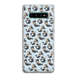 CaseCompany Zeemeermin: Samsung Galaxy S10 Plus Transparant Hoesje