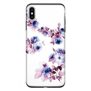 CaseCompany Waterverf bloemen: iPhone XS Max Tough Case