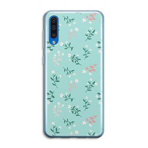 CaseCompany Small white flowers: Samsung Galaxy A50 Transparant Hoesje