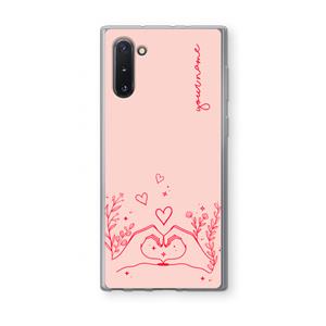 CaseCompany Love is in the air: Samsung Galaxy Note 10 Transparant Hoesje