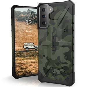 Urban Armor Gear UAG - Pathfinder backcover hoes - Samsung Galaxy S21 Plus - Camouflage + Lunso Tempered Glass