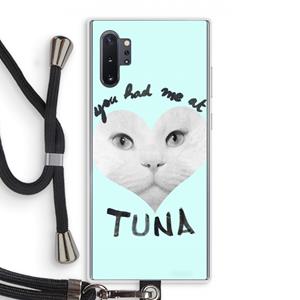 CaseCompany You had me at tuna: Samsung Galaxy Note 10 Plus Transparant Hoesje met koord