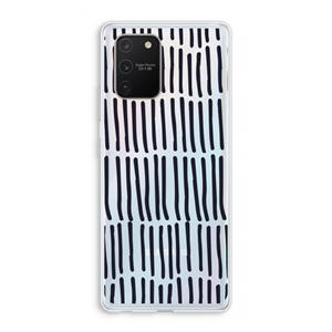CaseCompany Moroccan stripes: Samsung Galaxy S10 Lite Transparant Hoesje