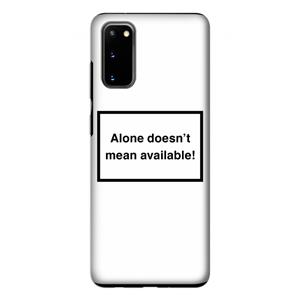 CaseCompany Alone: Samsung Galaxy S20 Tough Case