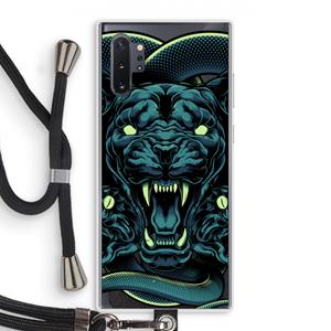 CaseCompany Cougar and Vipers: Samsung Galaxy Note 10 Plus Transparant Hoesje met koord