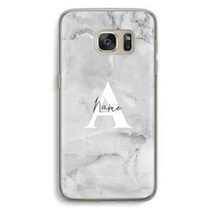 CaseCompany Ivory Marble: Samsung Galaxy S7 Transparant Hoesje