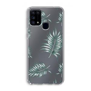 CaseCompany Simple leaves: Samsung Galaxy M31 Transparant Hoesje