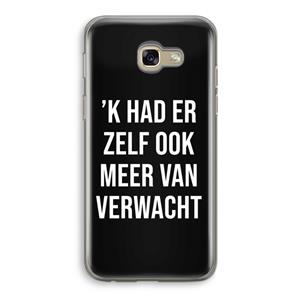 CaseCompany Meer verwacht - Zwart: Samsung Galaxy A5 (2017) Transparant Hoesje
