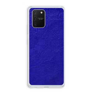 CaseCompany Majorelle Blue: Samsung Galaxy S10 Lite Transparant Hoesje