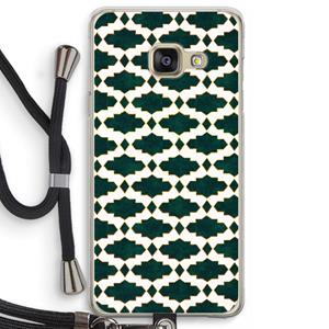 CaseCompany Moroccan tiles: Samsung Galaxy A3 (2016) Transparant Hoesje met koord