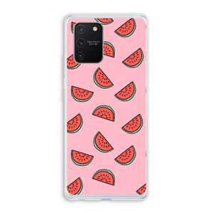 CaseCompany Watermeloen: Samsung Galaxy S10 Lite Transparant Hoesje