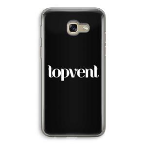 CaseCompany Topvent Zwart: Samsung Galaxy A5 (2017) Transparant Hoesje