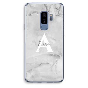 CaseCompany Ivory Marble: Samsung Galaxy S9 Plus Transparant Hoesje