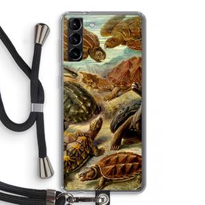 CaseCompany Haeckel Chelonia: Samsung Galaxy S21 Plus Transparant Hoesje met koord