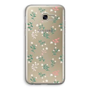 CaseCompany Small white flowers: Samsung Galaxy A5 (2017) Transparant Hoesje
