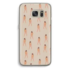 CaseCompany You're so golden: Samsung Galaxy S7 Transparant Hoesje