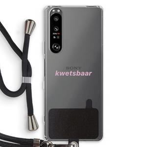 CaseCompany kwetsbaar: Sony Xperia 1 III Transparant Hoesje met koord