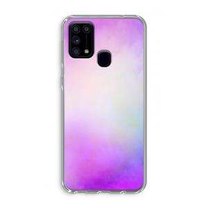 CaseCompany Clouds pastel: Samsung Galaxy M31 Transparant Hoesje