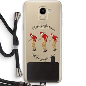 CaseCompany Jingle Ladies: Samsung Galaxy J6 (2018) Transparant Hoesje met koord