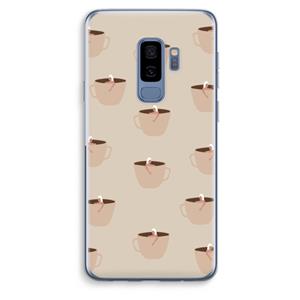 CaseCompany Morning coffee: Samsung Galaxy S9 Plus Transparant Hoesje