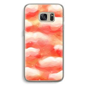 CaseCompany Lichte Wolken: Samsung Galaxy S7 Transparant Hoesje