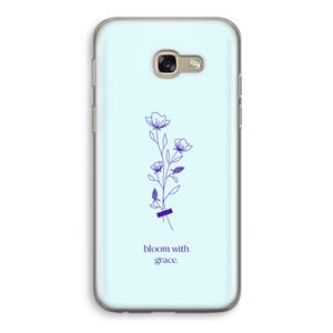 CaseCompany Bloom with grace: Samsung Galaxy A5 (2017) Transparant Hoesje
