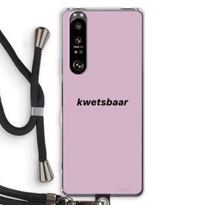 CaseCompany kwetsbaar: Sony Xperia 1 III Transparant Hoesje met koord