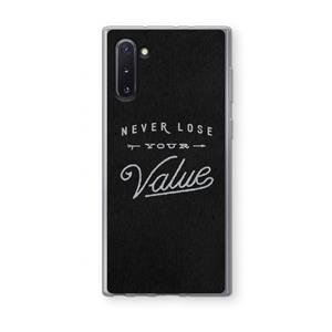 CaseCompany Never lose your value: Samsung Galaxy Note 10 Transparant Hoesje